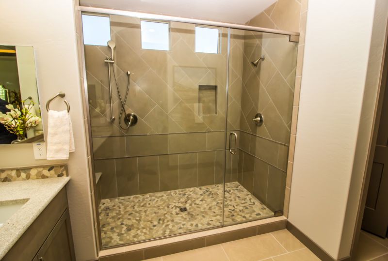 Open Concept Shower Area